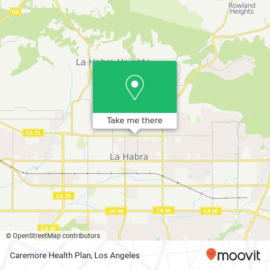 Caremore Health Plan map