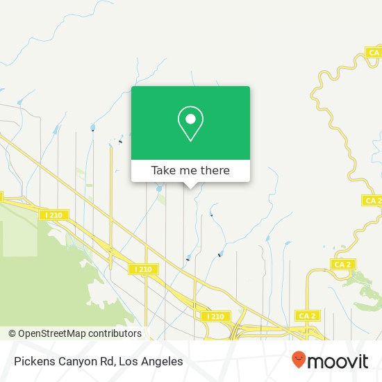 Mapa de Pickens Canyon Rd