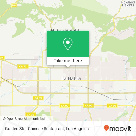 Golden Star Chinese Restaurant map