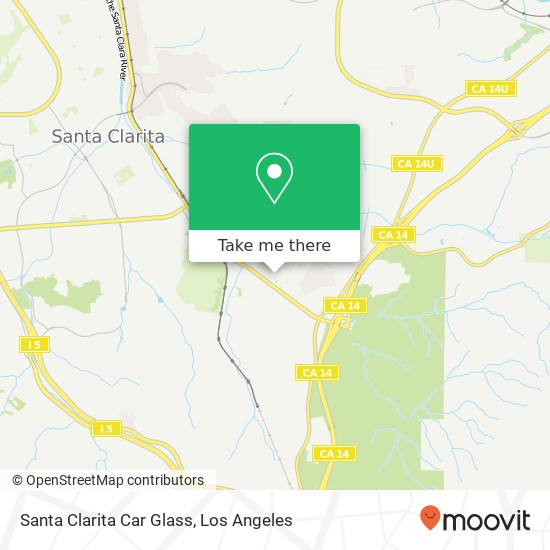 Mapa de Santa Clarita Car Glass