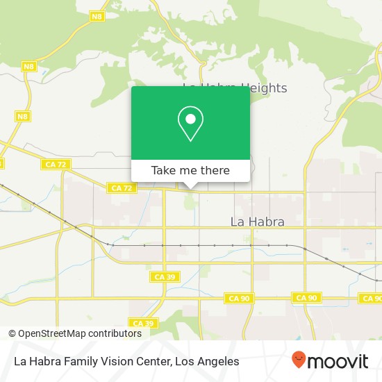 La Habra Family Vision Center map