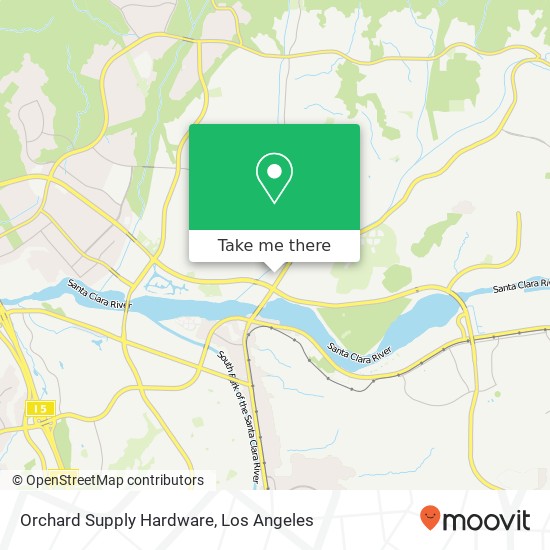 Mapa de Orchard Supply Hardware