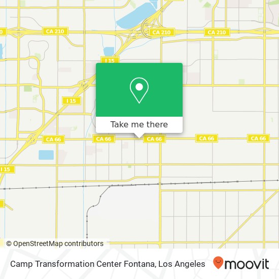 Camp Transformation Center Fontana map
