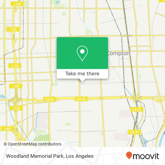 Mapa de Woodland Memorial Park