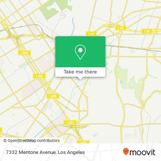 7332 Mentone Avenue map
