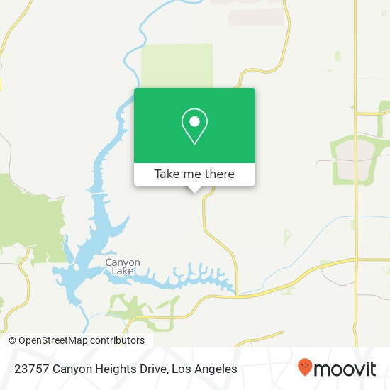 Mapa de 23757 Canyon Heights Drive