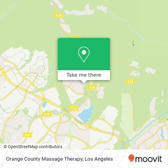 Orange County Massage Therapy map