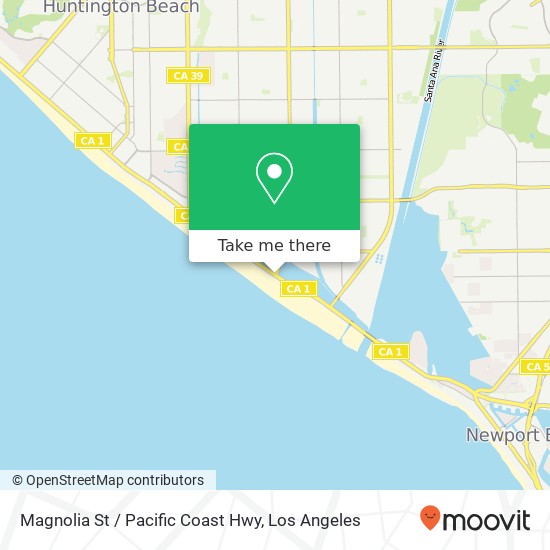Mapa de Magnolia St / Pacific Coast Hwy