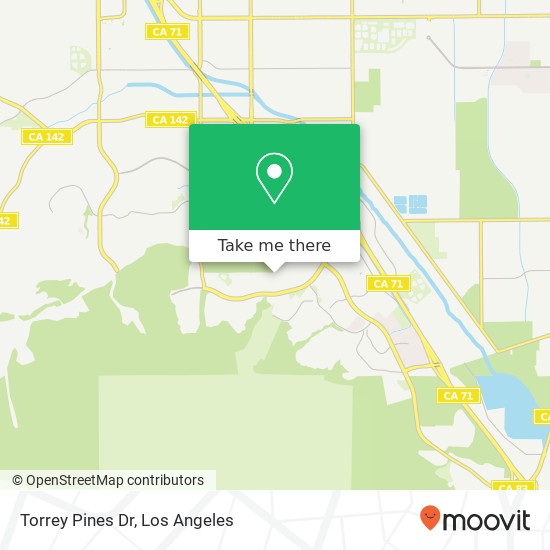 Torrey Pines Dr map