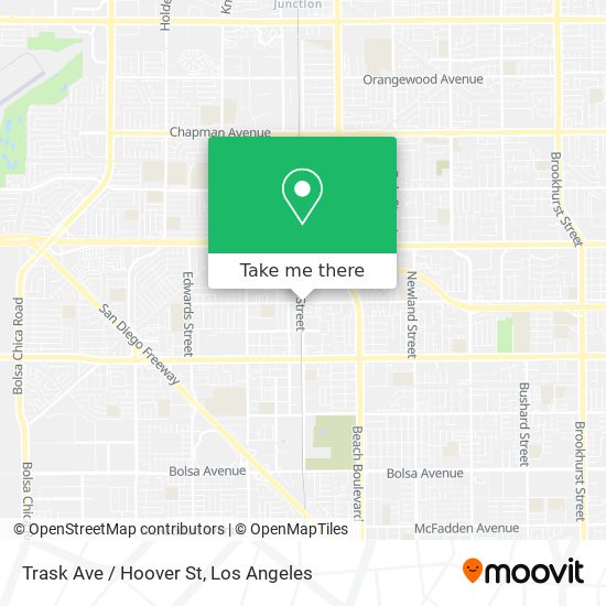 Trask Ave / Hoover St map