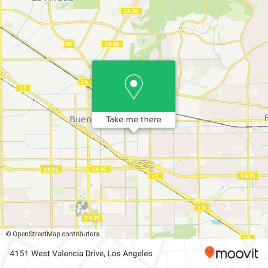 Mapa de 4151 West Valencia Drive