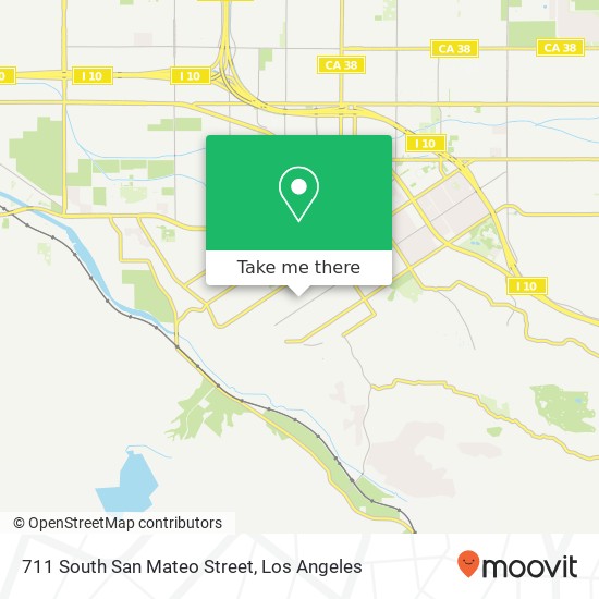 711 South San Mateo Street map