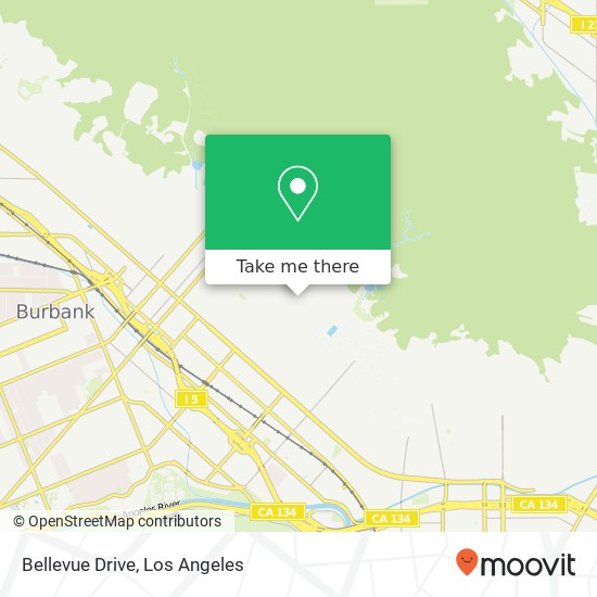 Mapa de Bellevue Drive