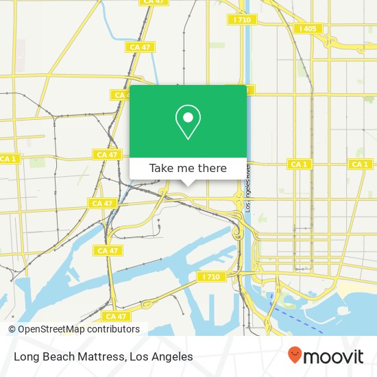 Long Beach Mattress map
