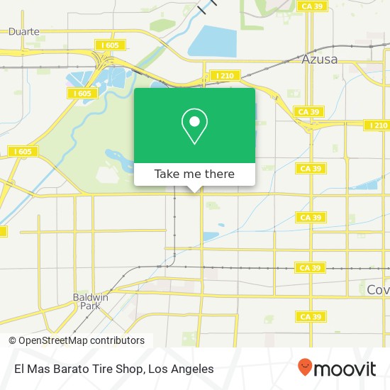 El Mas Barato Tire Shop map