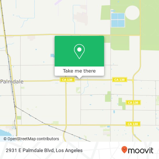 Mapa de 2931 E Palmdale Blvd