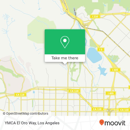 YMCA El Oro Way map
