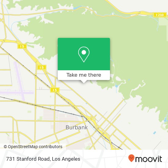 Mapa de 731 Stanford Road