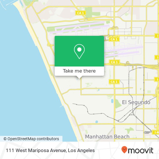 111 West Mariposa Avenue map