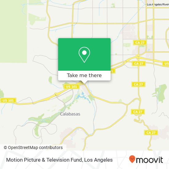 Mapa de Motion Picture & Television Fund