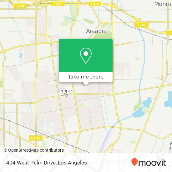 404 West Palm Drive map
