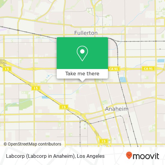 Mapa de Labcorp (Labcorp in Anaheim)