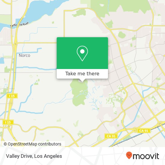 Valley Drive map