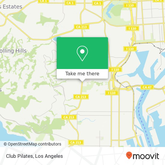 Club Pilates map