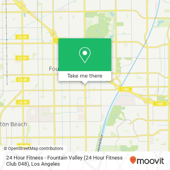 24 Hour Fitness - Fountain Valley (24 Hour Fitness Club 048) map