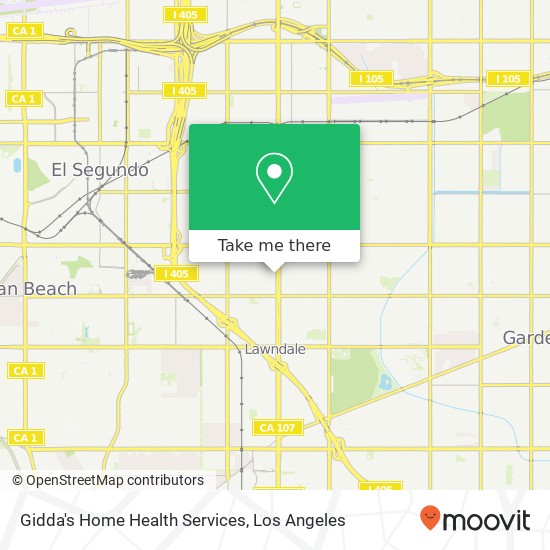 Mapa de Gidda's Home Health Services