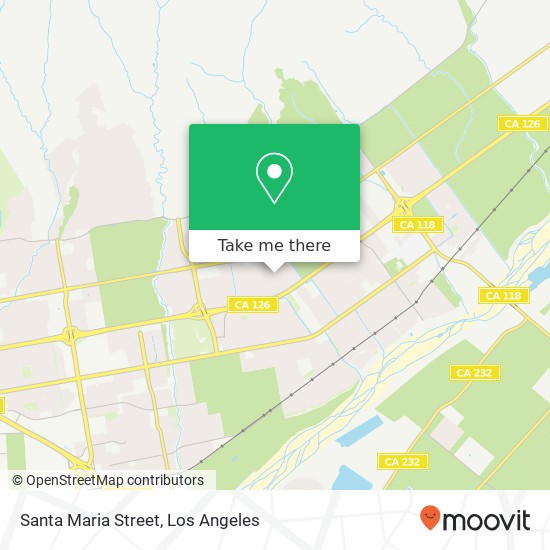 Santa Maria Street map