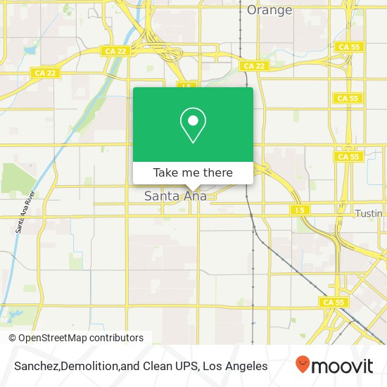Sanchez,Demolition,and Clean UPS map