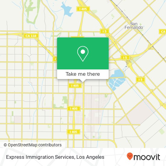 Mapa de Express Immigration Services