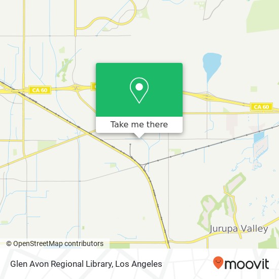 Glen Avon Regional Library map
