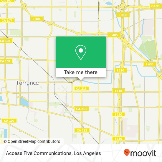 Access Five Communications map