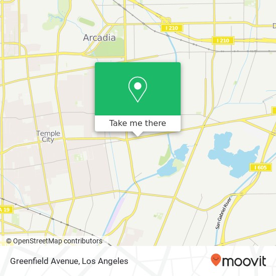 Greenfield Avenue map