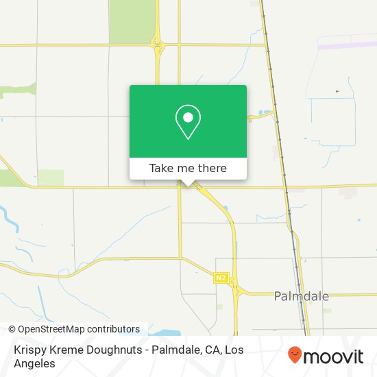 Mapa de Krispy Kreme Doughnuts - Palmdale, CA