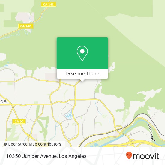 Mapa de 10350 Juniper Avenue