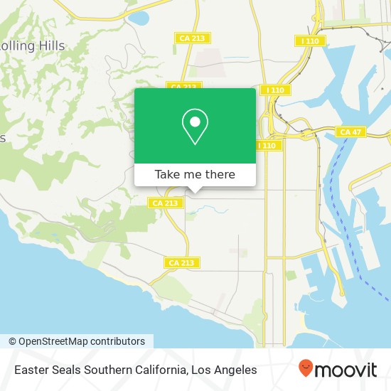 Mapa de Easter Seals Southern California