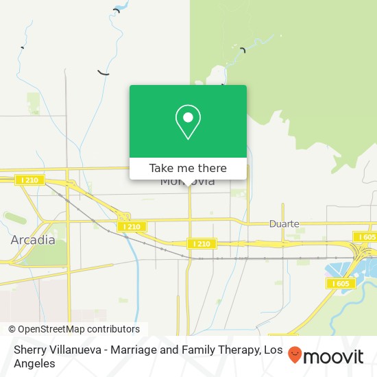 Mapa de Sherry Villanueva - Marriage and Family Therapy
