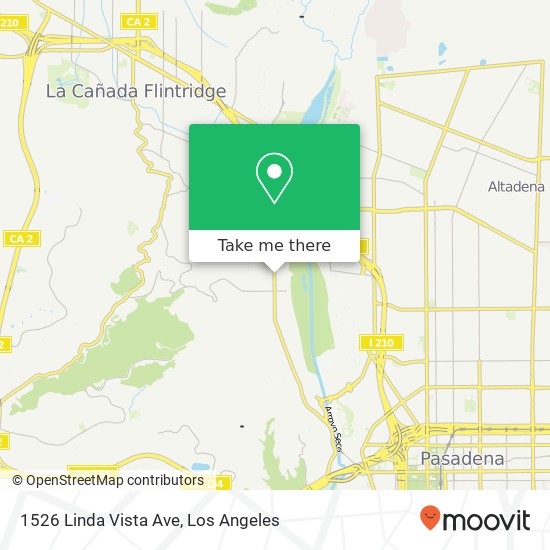 1526 Linda Vista Ave map