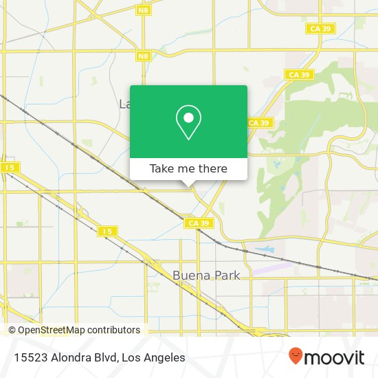 15523 Alondra Blvd map