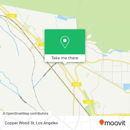Copper Wood St map