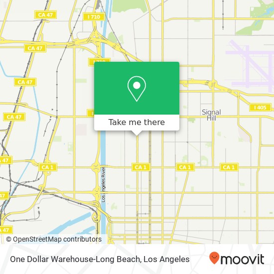 One Dollar Warehouse-Long Beach map