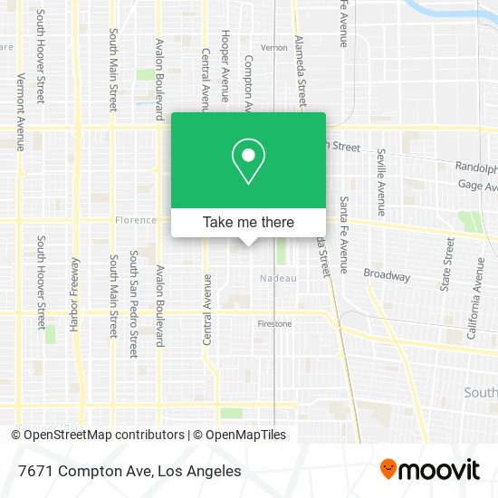 7671 Compton Ave map