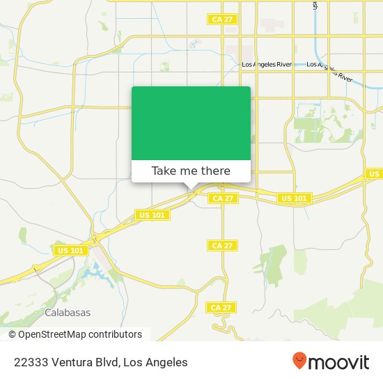 22333 Ventura Blvd map