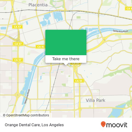 Mapa de Orange Dental Care
