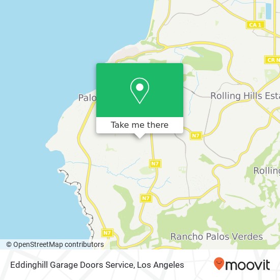 Eddinghill Garage Doors Service map
