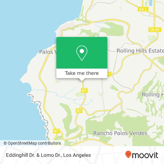 Eddinghill Dr. & Lomo Dr. map