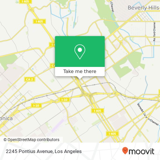 2245 Pontius Avenue map
